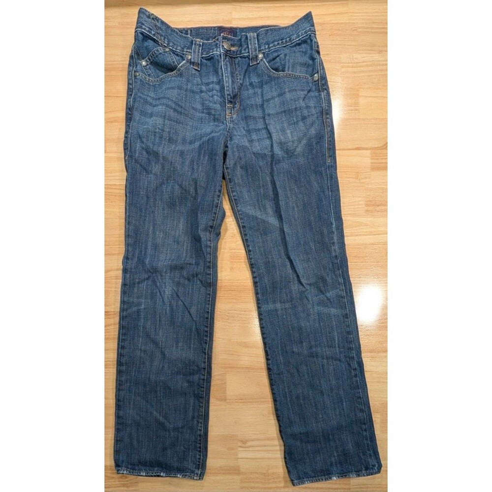 Rock & Republic Jeans Mens 34x34 Regular Fit Straight Leg Blue Denim Pants Wash